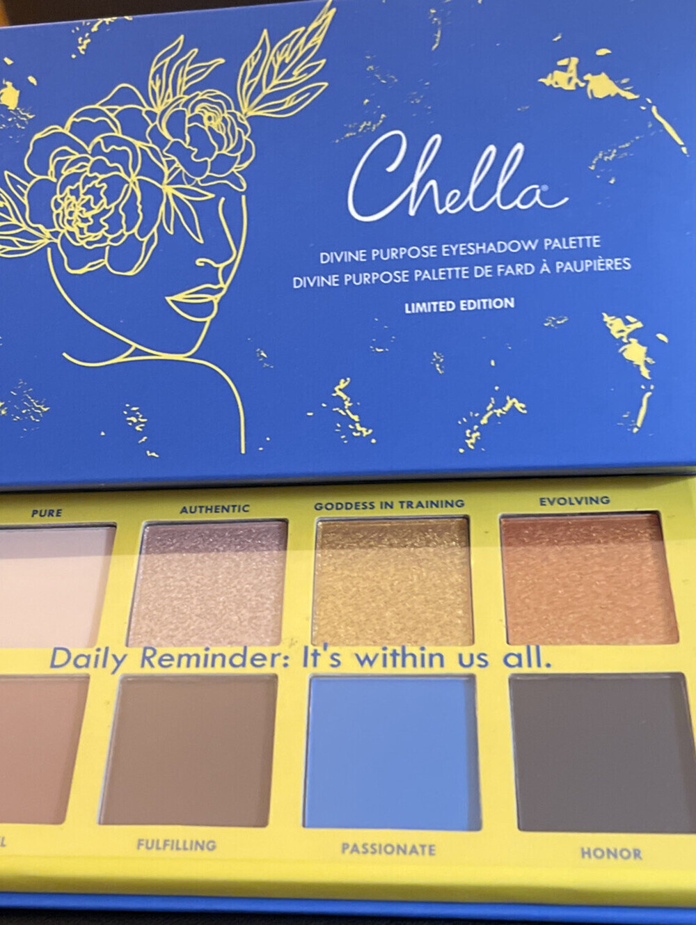 NEW CHELLA DIVINE PURPOSE EYESHADOW PALETTE-Limited Edition-8 DIFFERENT SHADES